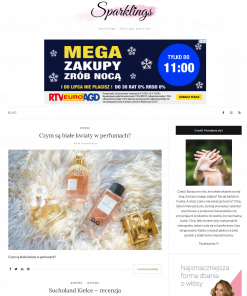 Publikacja na stronie sparklings.pl
